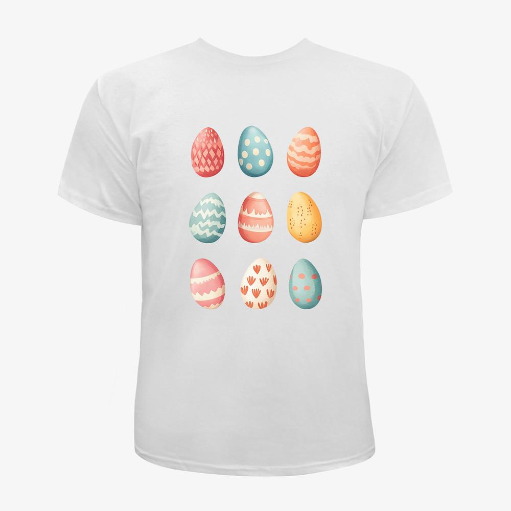 Easter Eggs T-Shirt Unisex T-Shirt Colorful Tee Women Men Graphic T-Shirt Unisex T-Shirt XXXL