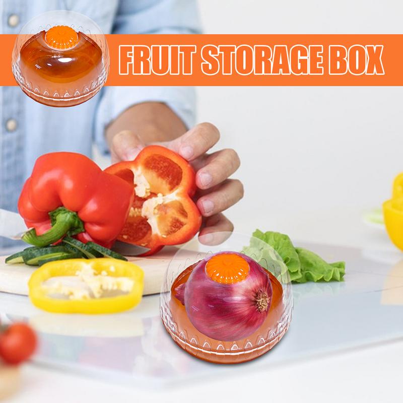 Fruit Storage Bowl Household Airtight Fruit Containers Portable Tomato Storage Container Food-Grade Fruit Bowl for Lemon Avocado