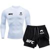 UFC Double Layer Long Sleeve Sports Training Set for Outdoor Running