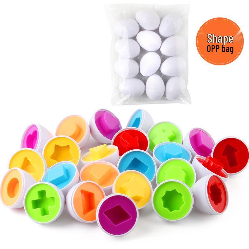 50 Style Matching Smart Eggs: Educational Toys for Early Childhood Cognitive Development