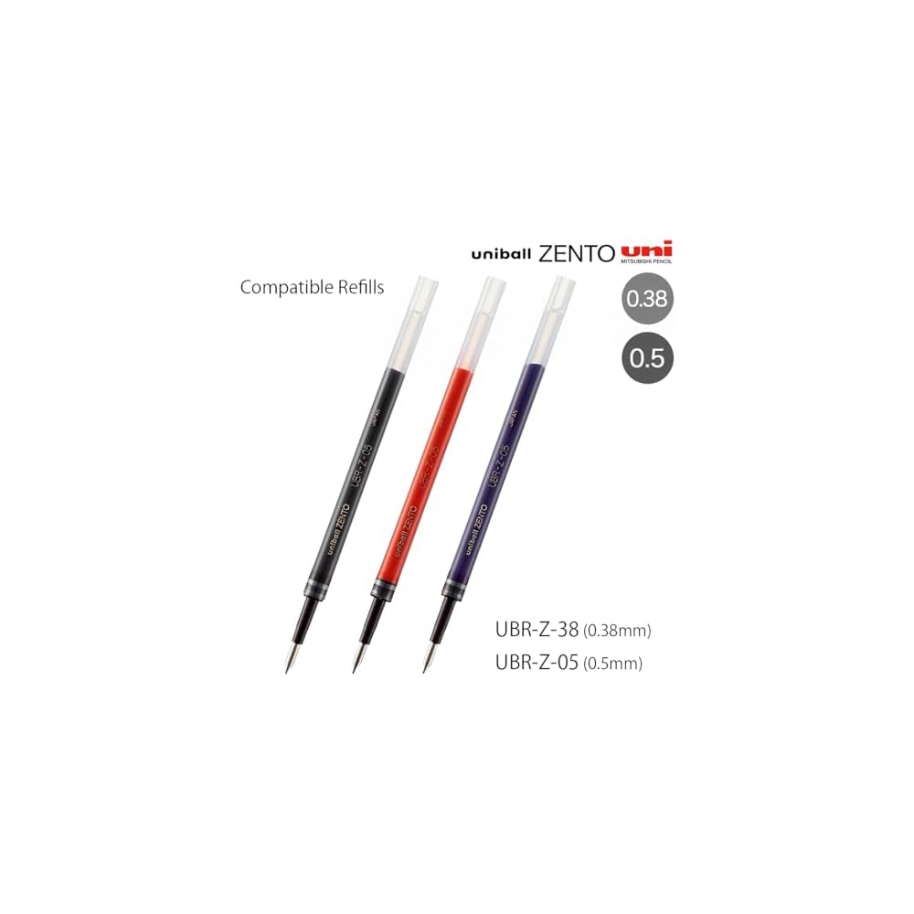 Uni-ball Zento Signature Modell 0,5 mm Metallic Schwarz Gelstift