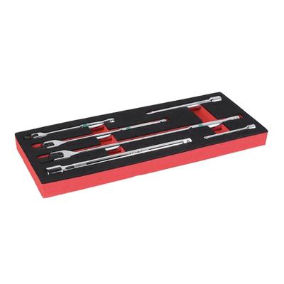 6 Stück 1/4 3/8 1/2 Zoll Antriebe Knebelstange Schraubenschlüssel Stecknussverlängerung Flexibler Kopf Rutschfester Griff Reparaturwerkzeug