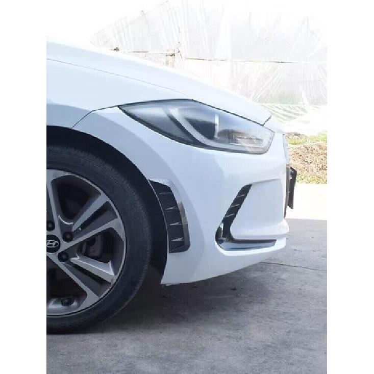 2pcs Carbon Fiber Car Side Fender Vent Air Wing Cover Trim Exterior Accessories