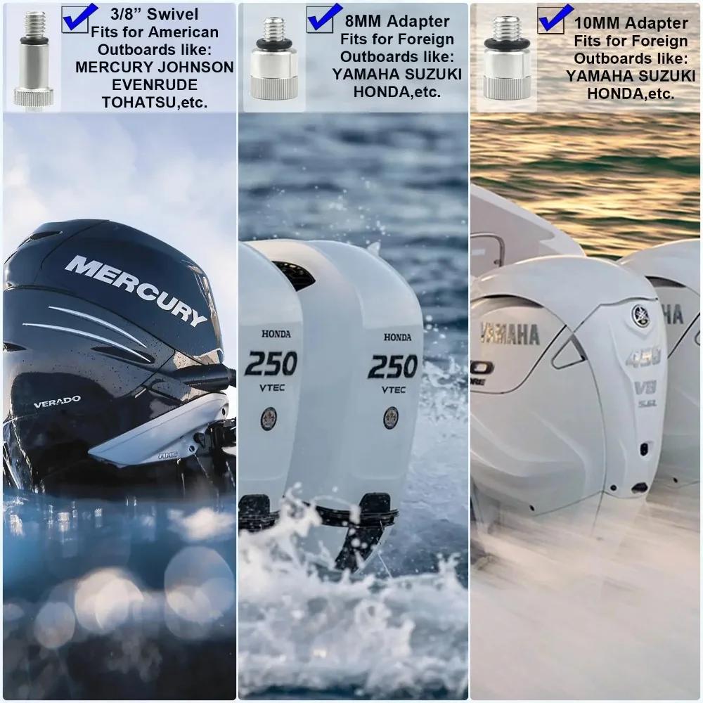 Bomba de Óleo de Engrenagem para Unidade Inferior para Garrafas Padrão de Quarto com Giro Metálico de 3/8 polegada Encaixe 8mm/10mm Carro Iate Barco Marinho Motor de Popa