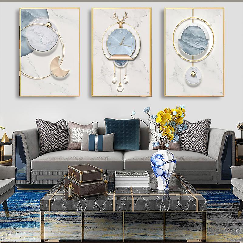 Luxury Geometry Canvas Painting Poster New Wall Art Print Decorative Picture Modern Living Room Home Decor Unframed