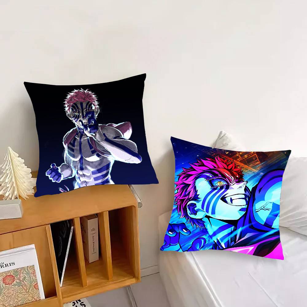 Akaza Anime Demon Slayer Kissenbezug Sofakissenbezug Zimmer Heimdekoration