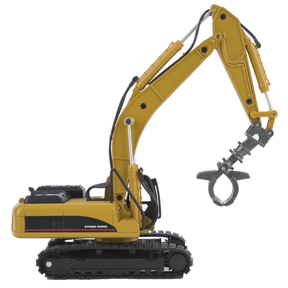 1:50 Alloy Timber Grab Model, High-Fidelity Vehicle, Timber Grab Model, Timber Grab Model жёлтый