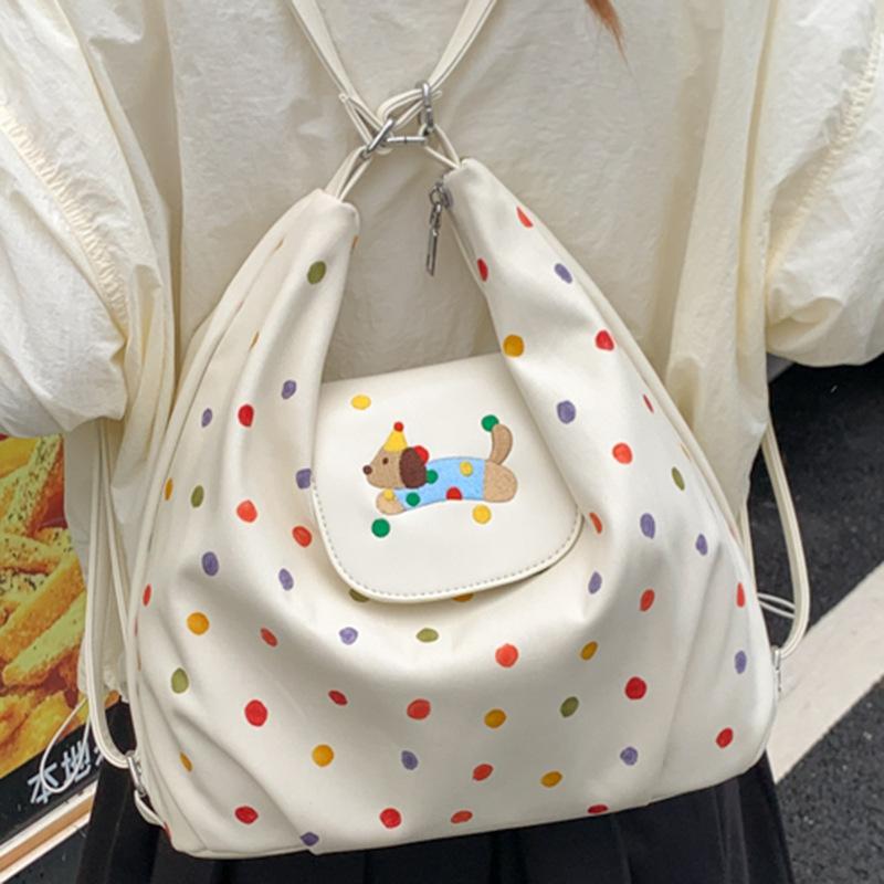 Cute Niche and Fashionable Crossbody Bag Large-capacity Student Casual Crossbody Single-shoulder Tote Bag
