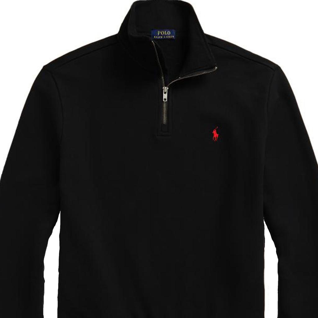 Polo Ralph Lauren Solid Color Long Sleeve Mock Neck Sweatshirt Men sweatshirt Black MNPOKNI16821701-001