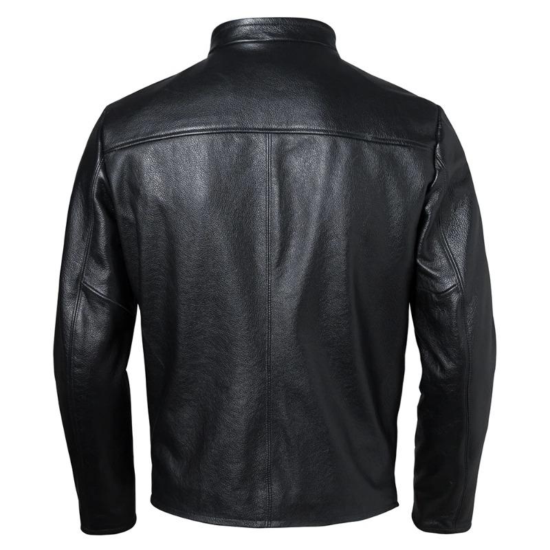 Chinese Size Men's Genuine Leather Jacket 100% Natural Cowhide Leather Coat Men Skin Clothing Autumn Spring Asian Size S-6XL