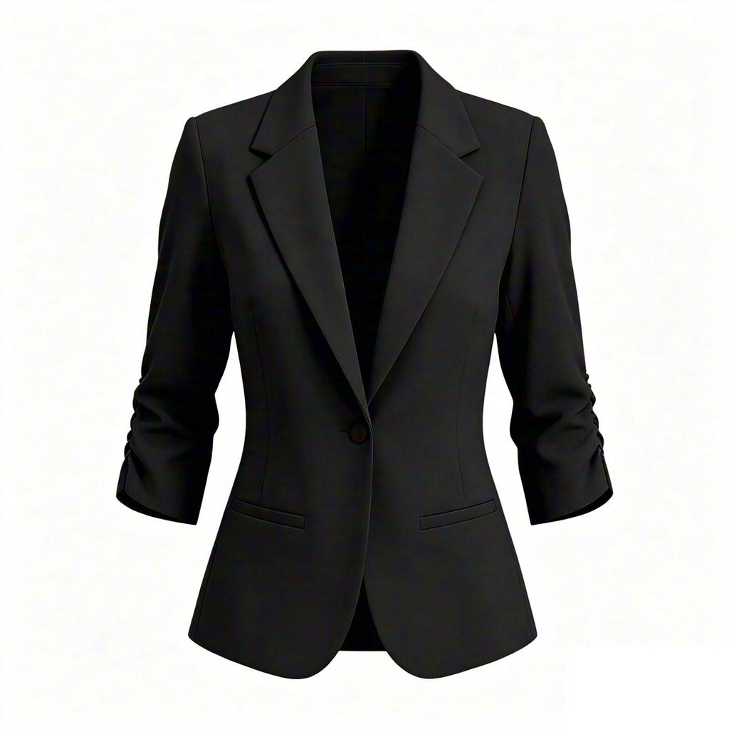 Women's Color Slim Fit Jacket for Business Casual Wear