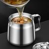 1.5L Stainless Steel Oil Strainer Pot Container-Jug Storage Can With Filter Cooking Oil Pot For Kitchen Household Tool