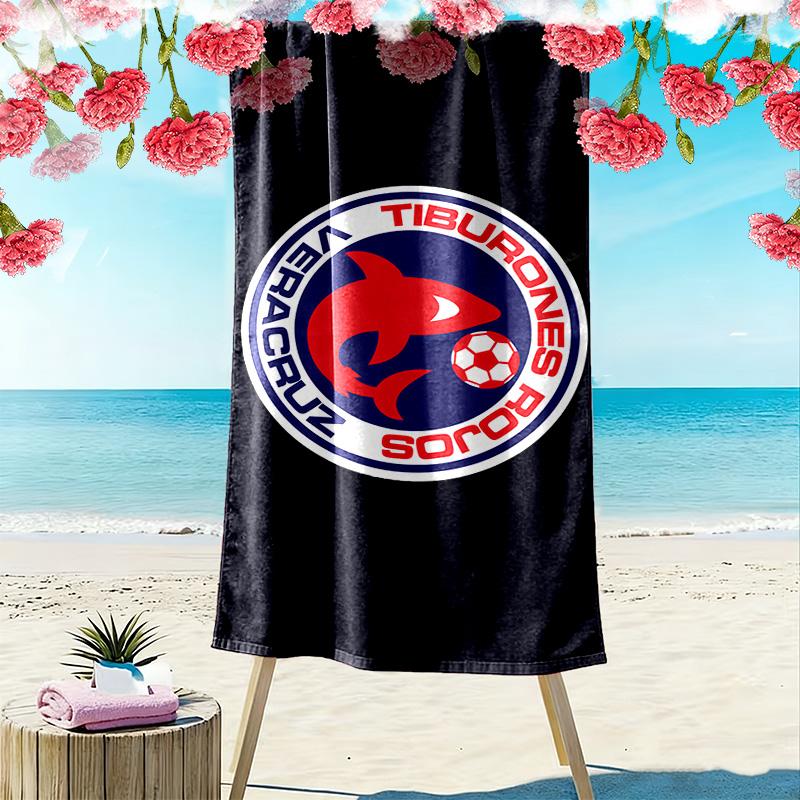 Veracruz FC Print Beach Towel, Large Soft Quick Dry Towel for Beach Camping Swimming