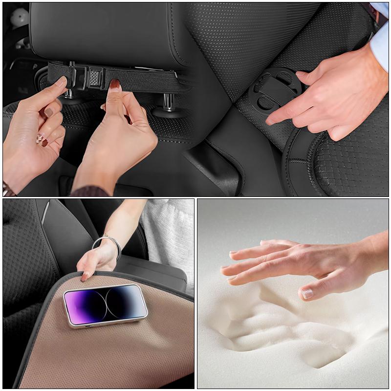 abcd1 Breathable Car Seat Cover Ice Silk Backrest Cushion Rearseat Protector Mat For VW Golf Polo Tiguan T5 Passat b6 Jetta Scirocco