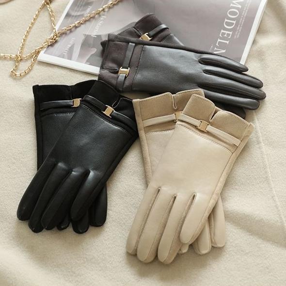 Mănuși calde de cașmir gros de iarnă pentru femei. Mănuși de modă cu degetul complet cu ecran tactil pentru sport în aer liber Ciclism Mănuși de conducere rezistente la vânt