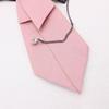 Retro College-Style Gemstone Streamer with Metal Chain - Unisex, No-Tie Design (TS365)