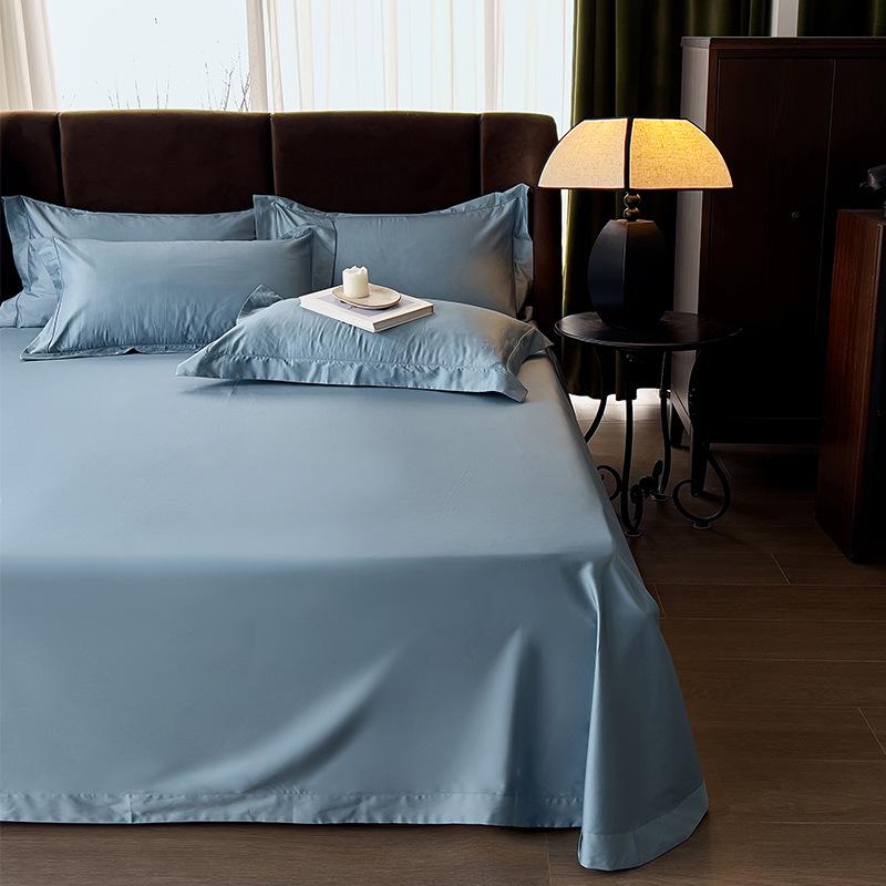 A-Class 50x50 Double-Strand Long-Staple Cotton Sateen Single Bed Sheet, Custom Sizes Available.