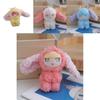 Adorable Plush Rabbit Keychain Doll Accessory Cute Soft Toy For Girls In Various Colors