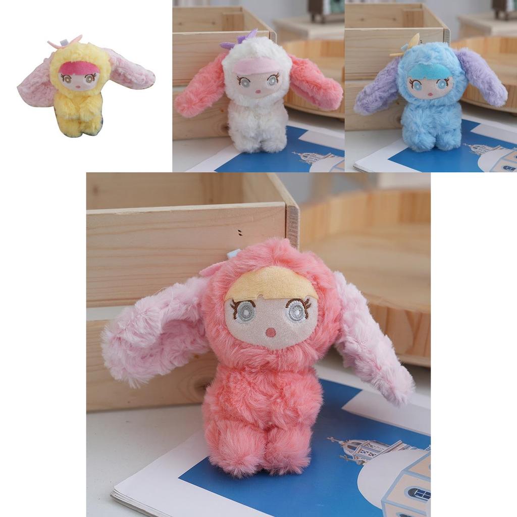Adorable Plush Rabbit Keychain Doll Accessory Cute Soft Toy For Girls In Various Colors