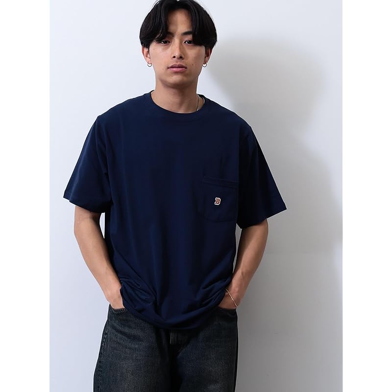 [Beams] S/S TEE B logo pocket T-shirt men's NAVY M 11041320803
