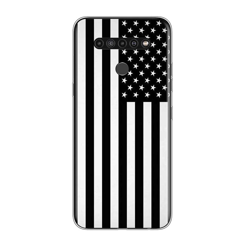 Thin Blue Line American Flag For LG V60 V50S V50 G8X G8S G8 G7 ThinQ 5G K61 K51S K41S K30 K20 Q60 Q9 Soft Phone Case