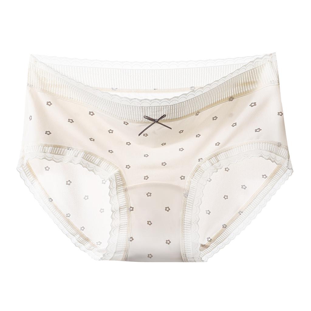 Damen Frühling und Sommer Neu Süß Frisch Dehnbar Baumwolle Unten Atmungsaktiv Slips