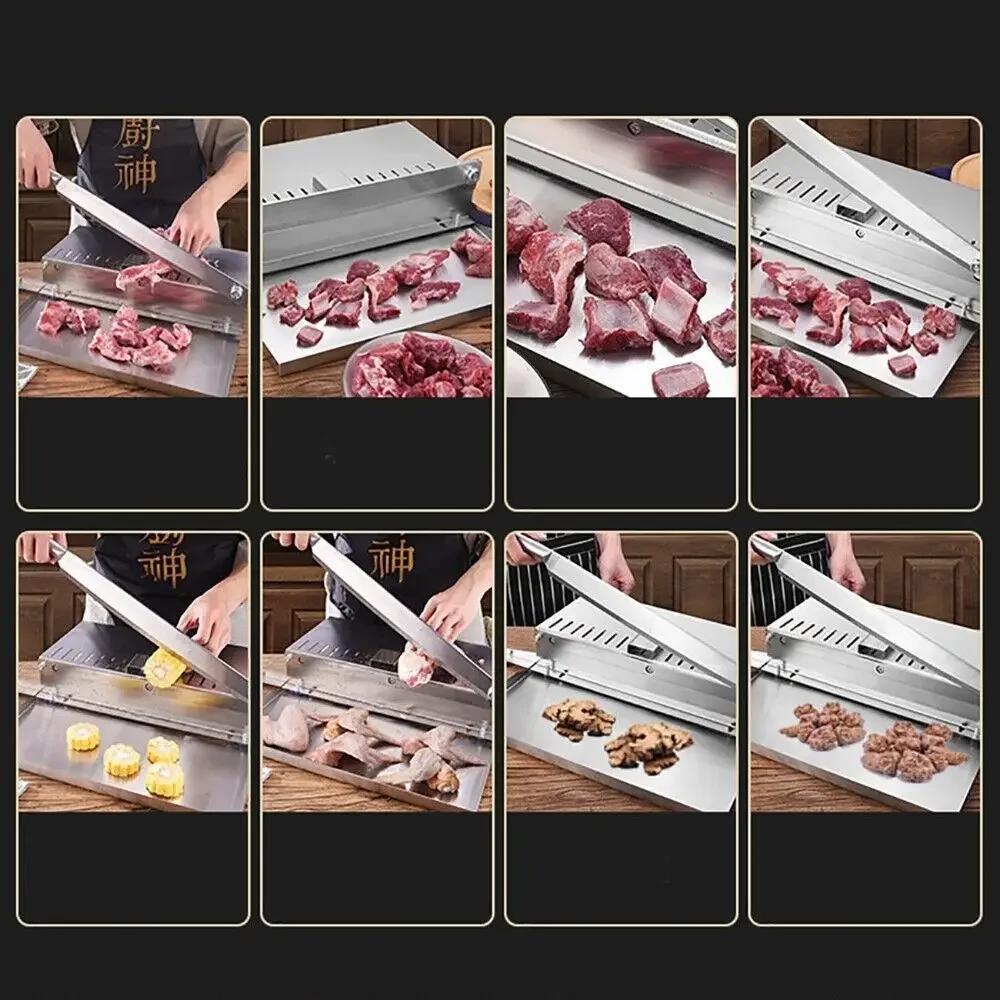 Kommerzieller Haushalts-Manueller Lammfleischschneider Knochenschneidemaschine Rindfleisch Kräuter Lammfleischrollen Schneider Fleischschneider Küchenhelfer