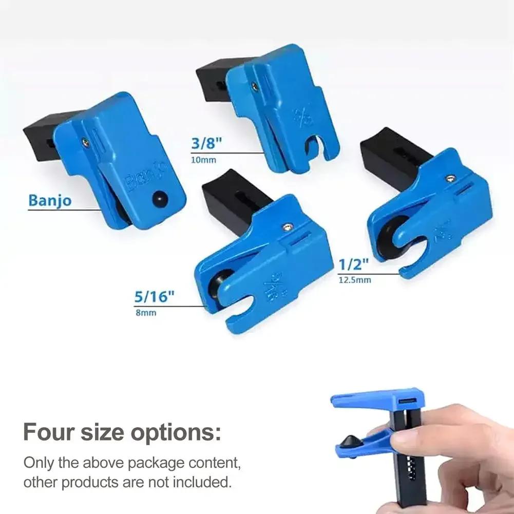Brake Hose Clamp 4pcs Brake Lines Stoppers Brake Lines Clamp Set Leak-Proof Brake Lines Stoppers Caps And Plugs Set For Amagi