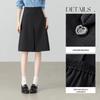 Women's Elastic Waist Pleated A-line Midi Skirt