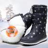 Winter Snow Boots High Tube Women's Plush Thickened Warm Cotton Shoes Women's Outdoor Thick Soled Waterproof and Antiskid Casual Cotton Shoes