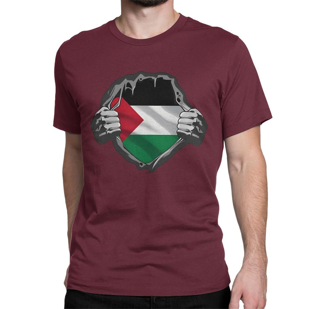Palestine Flag T-Shirt for Men Women Arabic Hatta Kufiya Keffiyeh Casual Cotton Tee Shirt Crewneck T Shirts Plus Size Clothing