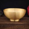 Handcrafted Vintage Brass Holy Bowl,Engraving Hammer Texture Home Breakfast Cheese Tableware,12 cm Snack Bowl Table Decoration