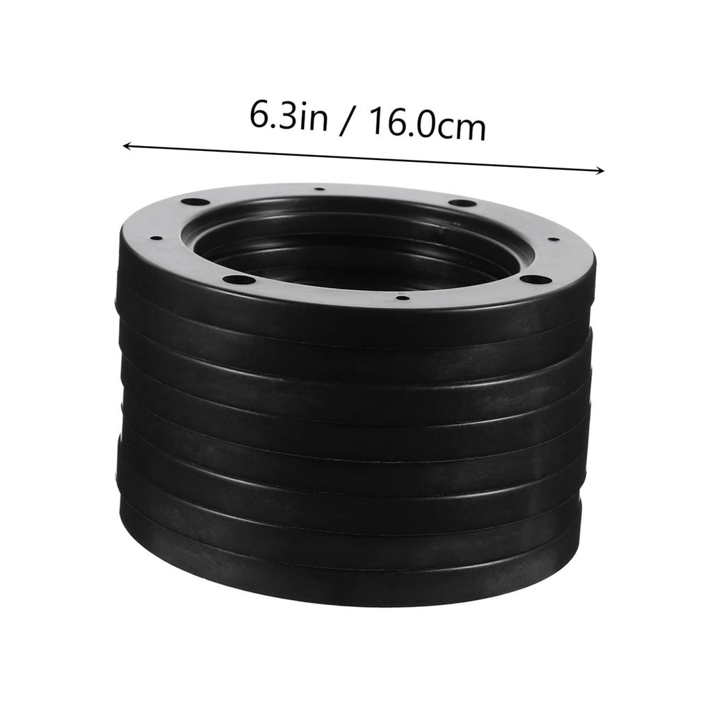 JEWEDECO 4 Pairs Car Speaker Spacer Ring Pair Durable Easy Installation