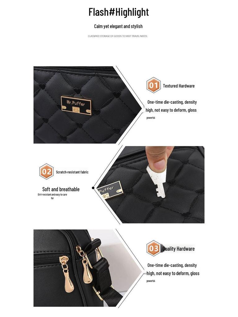 Women's Spring Fashion Crossbody & Shoulder Bag - 2025 New Design, Small Square Handbag