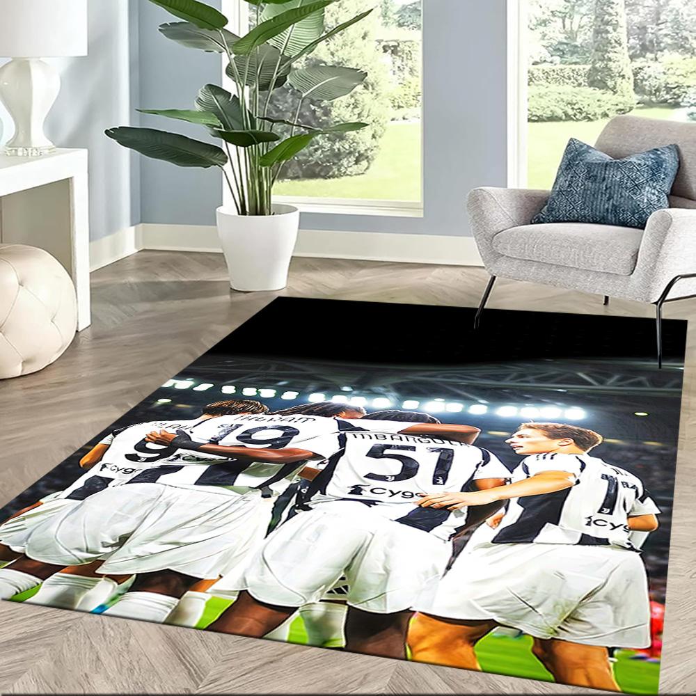 Juventus Floor Rug Office Rug Suitable For Playrooms Game Room Balcony Hallway Antislip Carpet Office Home Decor Best For Christmas
