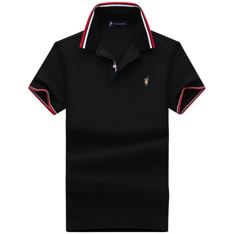 

Мужские поло с коротким рукавом TrendHub, деловой кэжуал, мужские футболки 4XL