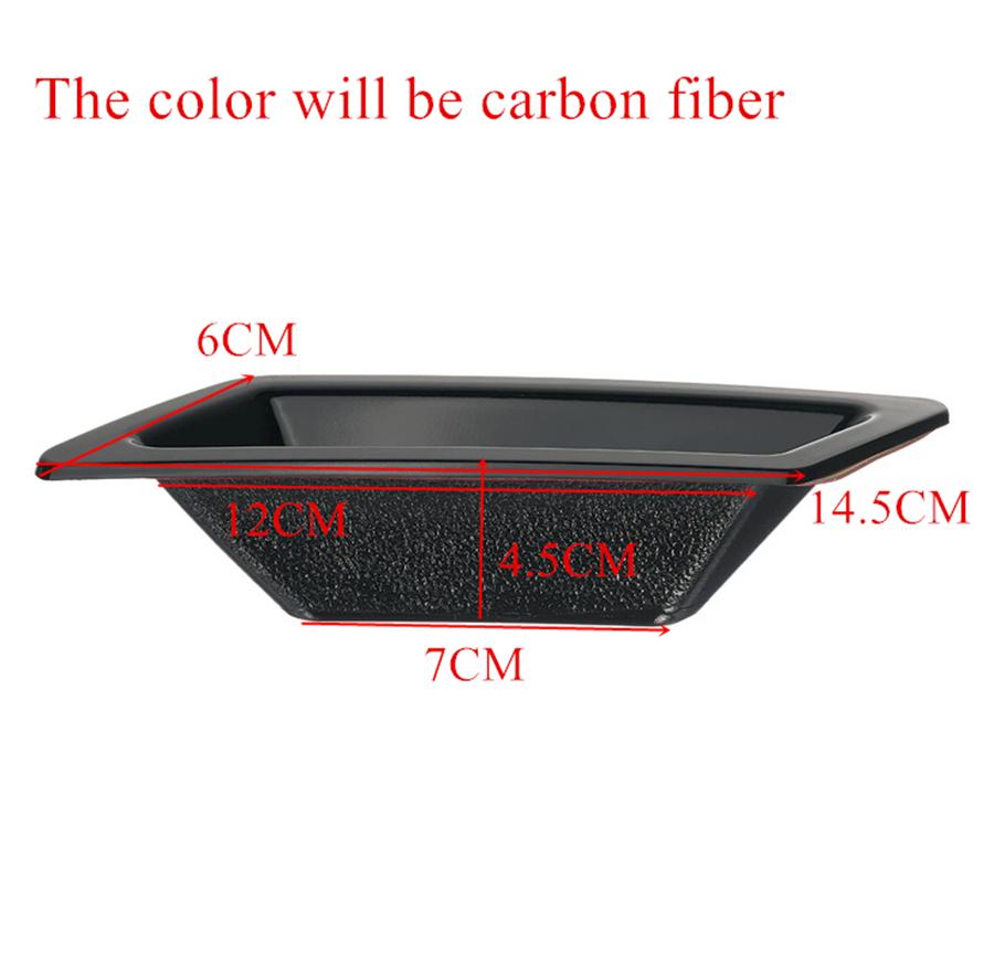 

Carbon Fiber Look Car Bumper Hood Air Vent Intake Duct for Civic 2016-2021