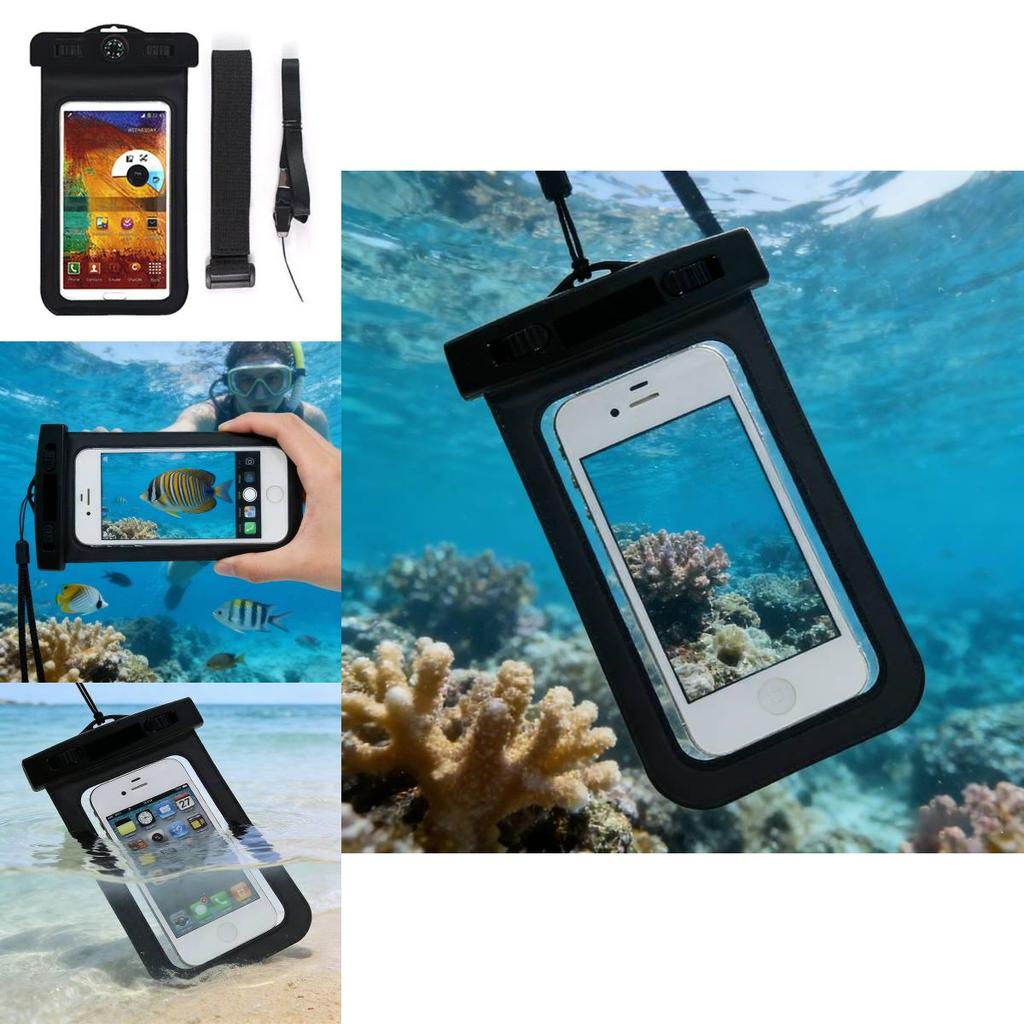 Borsa Impermeabile da Esterno con Cornice Trasparente in PVC per Appassionati di Nuoto e Arrampicata