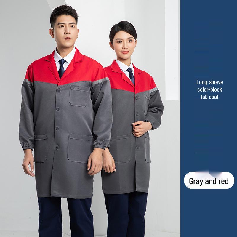Custom Printed Wear-Resistant Lab Coat - High-Quality, Dirt-Resistant Workwear for Workshops and Factories