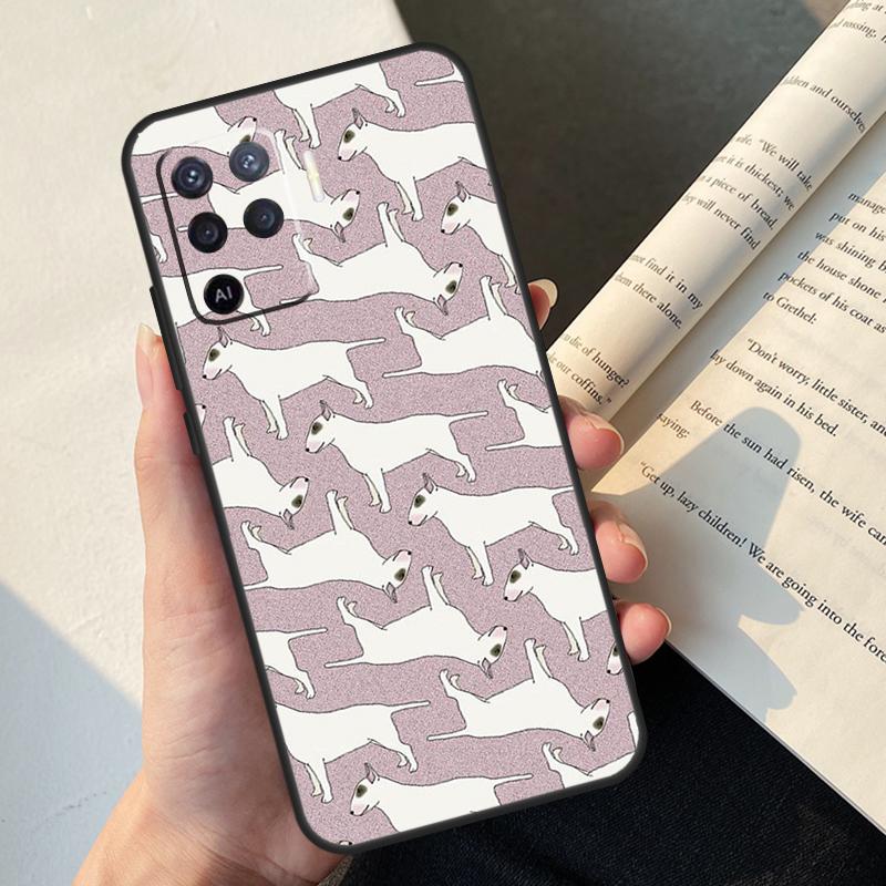 Bullterrier Bull Terrier Dog Case For Oppo A5 Pro A15 A16 A17 A57 A77 A94 A74 A54 A76 A96 A40 A60 A80 A18 A38 A58 A78 A98