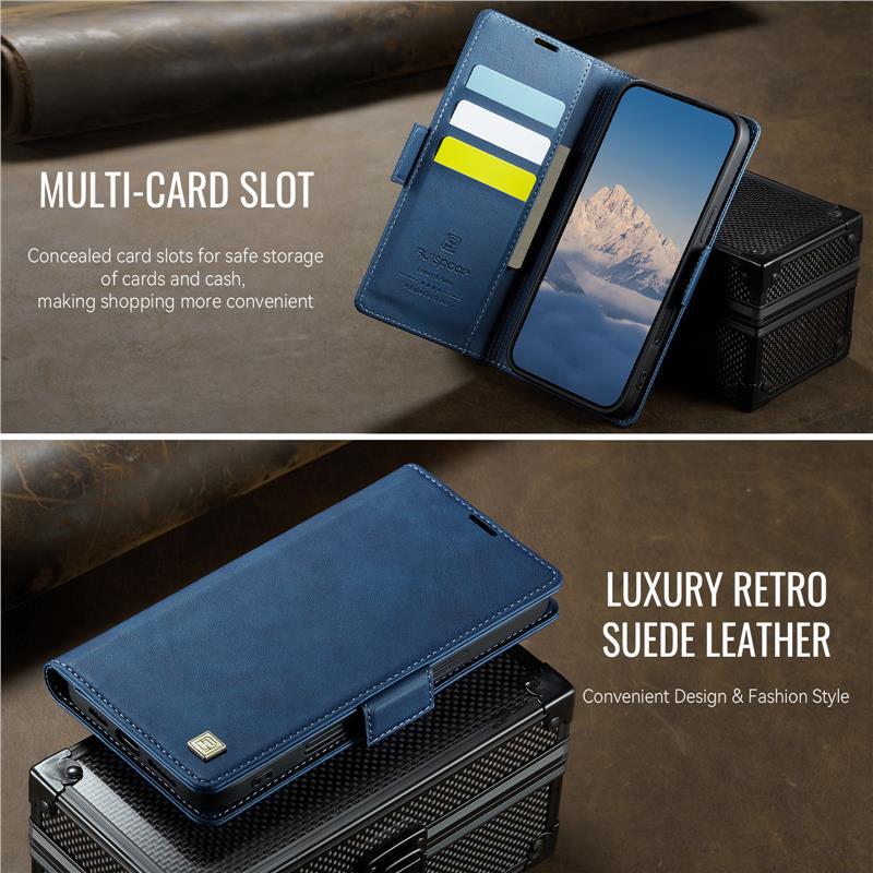 Applicable iPhone17Phone Case Samsung S25FE Anti-spoofing protective cover A56Flip cover card slot leather case