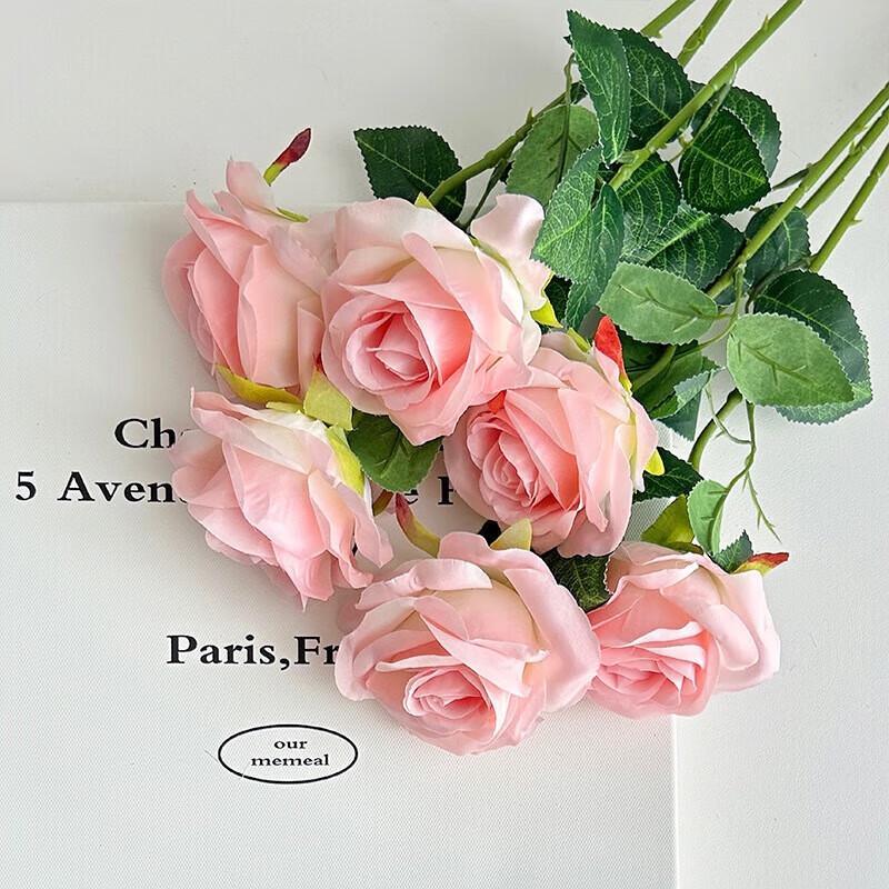 YIXI Crushed Ice Artificial Rose Bouquet