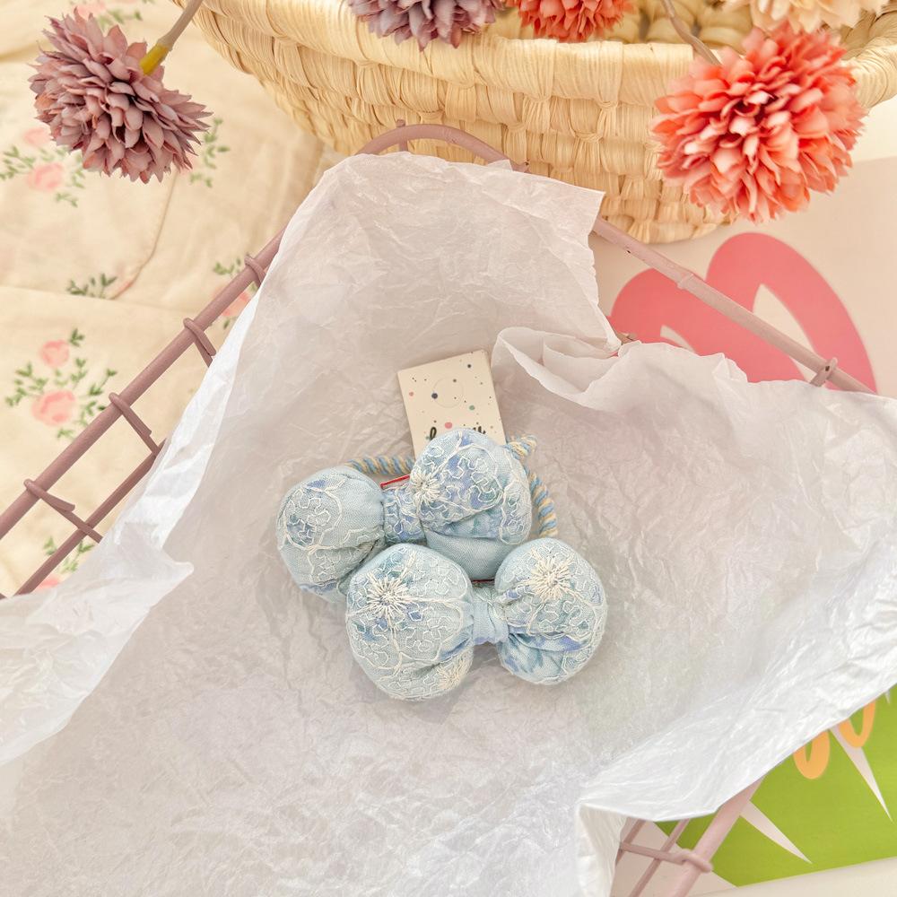 2 Stück Elastische Haarbänder Baby Mädchen Haarseil Zopfgummis Süße Schleife Blume Scrunchies Pferdeschwanzhalter Kinder Haarschmuck