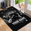 Custom Name Böhse Onkelz Crystal Velvet Floor Rug Personalized Text Soft Carpet Home Decor