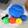 40-hole Pickleball Trainer With String For Single Player Pickleball Training Aid Adult Exercise Self-study Rebound Pickleball