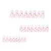 Gentle Pink Almond Fake Nails Long Lasting Safe Material Waterproof False Nails for Shopping Traveling Dating