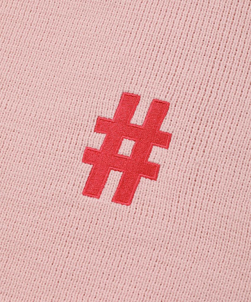 BEENTRILL NEWYORK Hashtag Basic Round Oversized Knit (Light Pink)
