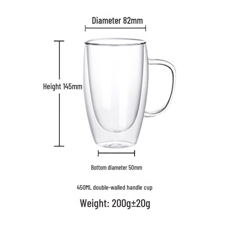 Shangqi Double Wall Glass Mug