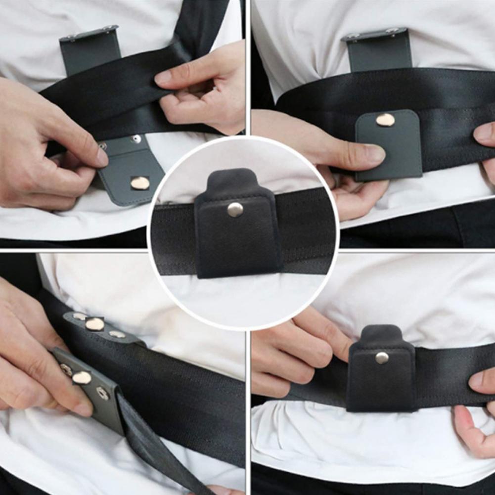 2/4pcs Car Seat Belt Adjuster PU Leather Black Seat Belt Protection Limiter Child Comfortable Clip Anti-stretching Fixed H5E3