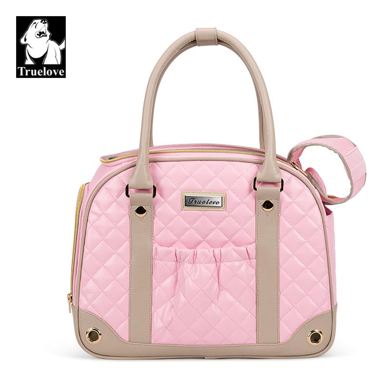

Truelove Fashion Pet Carrier Handbag Out of Portable Bag Space Cabin Hug Cat Dog Artifacts Out Bag Backpack Pet Box Cage TLX6971 M рожевий